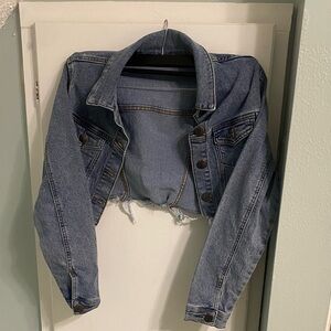 VIP Jeans Blue Cropped Denim Jean Jacket